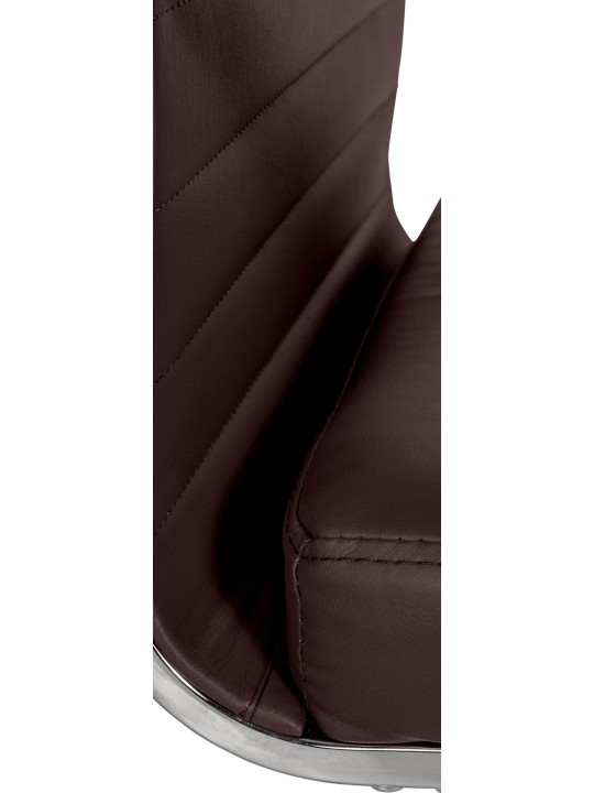 Kancelárske kreslo Amadora z umelej kože, hnedá