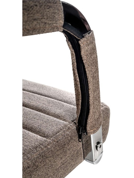 Kancelárske kreslo Amadora látka, šedohnedá