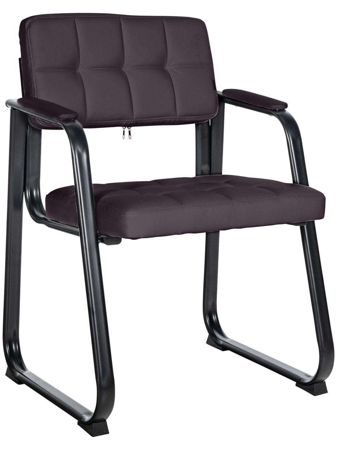 Kreslo pre návštevníkov Canada B umelá koža, hnedá