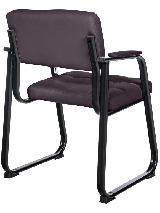 Kreslo pre návštevníkov Canada B umelá koža, hnedá