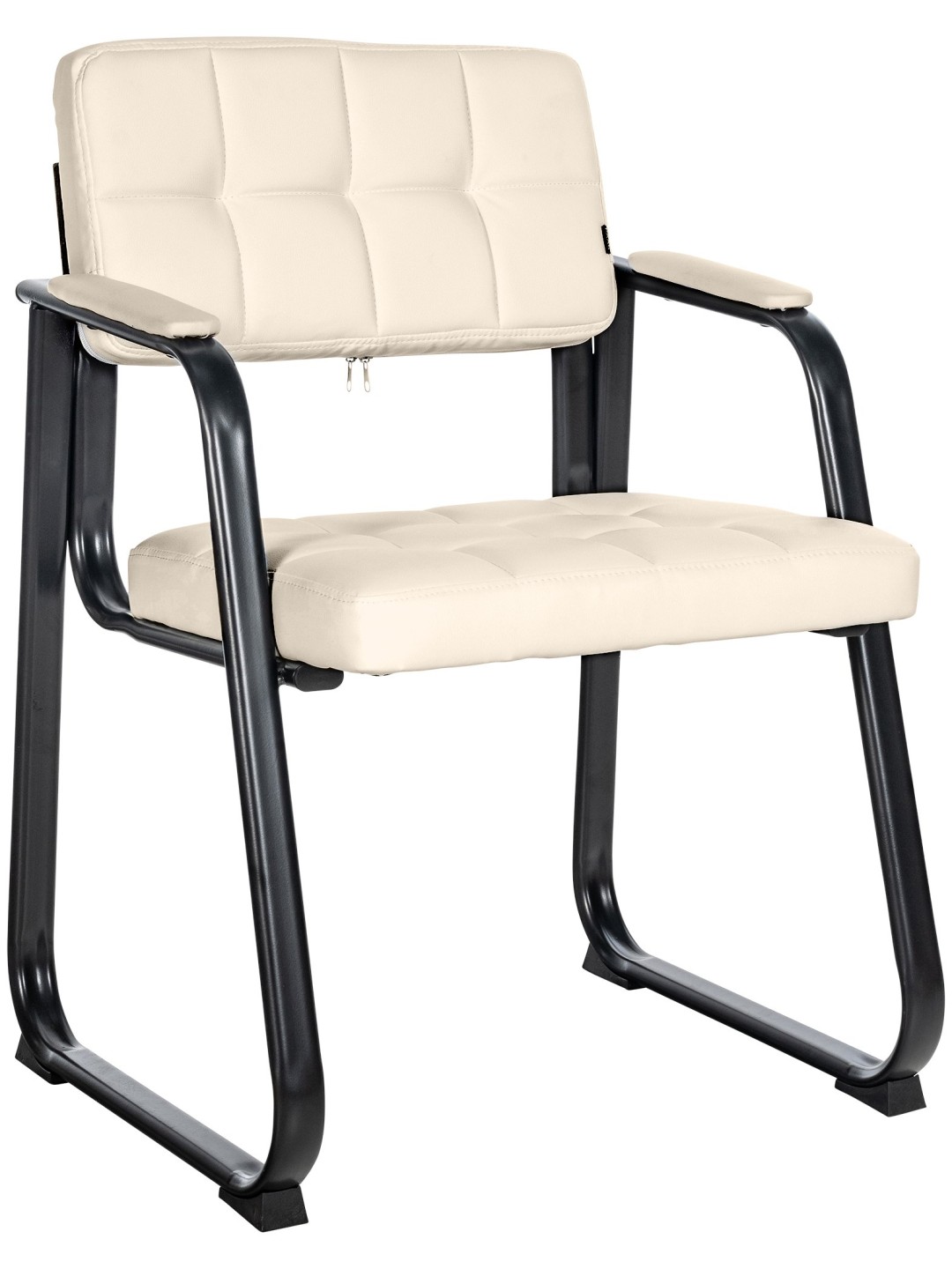 Kreslo pre návštevníkov Canada B umelá koža, krémová