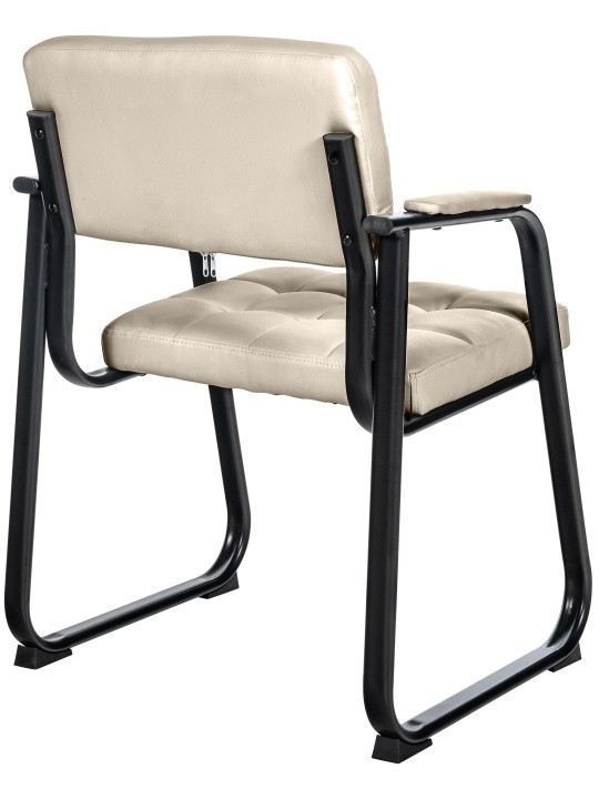 Kreslo pre návštevníkov Canada B umelá koža, krémová
