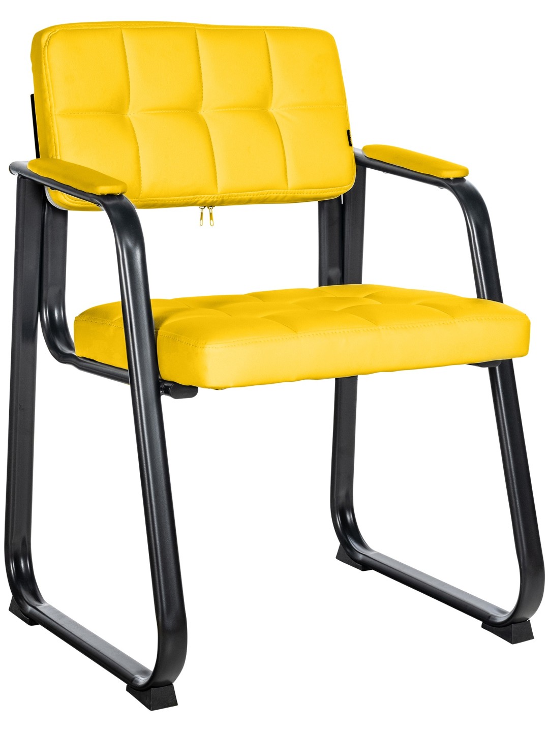 Kreslo pre návštevníkov Canada B umelá koža, žltá