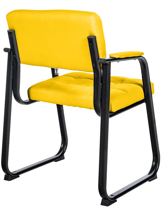 Kreslo pre návštevníkov Canada B umelá koža, žltá