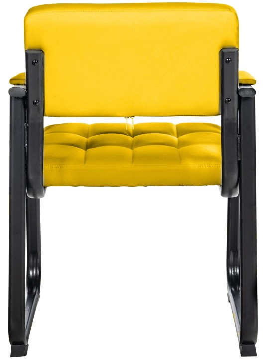 Kreslo pre návštevníkov Canada B umelá koža, žltá