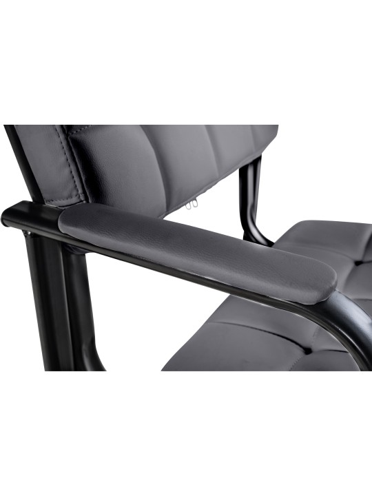 Kreslo pre návštevníkov Canada B umelá koža, sivá