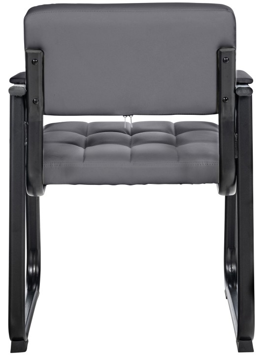 Kreslo pre návštevníkov Canada B umelá koža, sivá