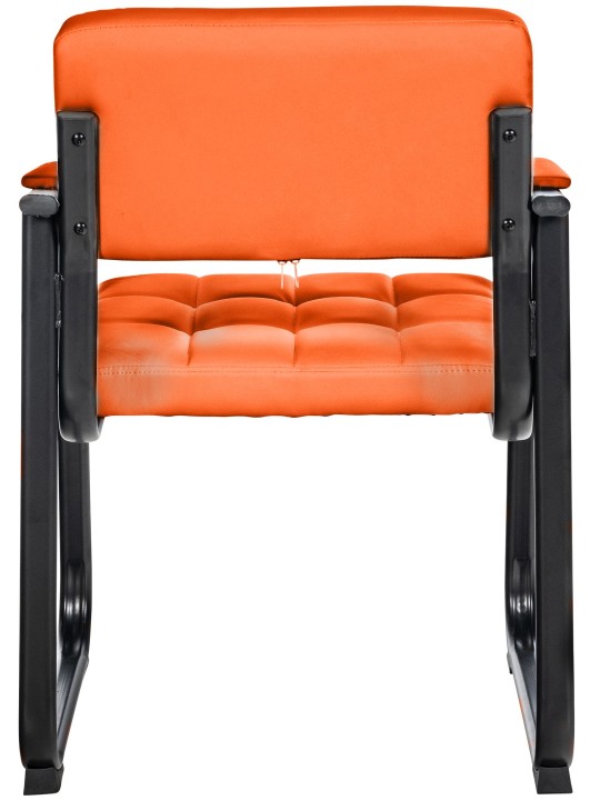 Kreslo pre návštevníkov Canada B umelá koža, oranžová