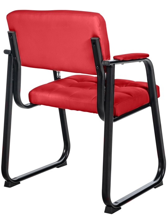 Kreslo pre návštevníkov Canada B umelá koža, červená