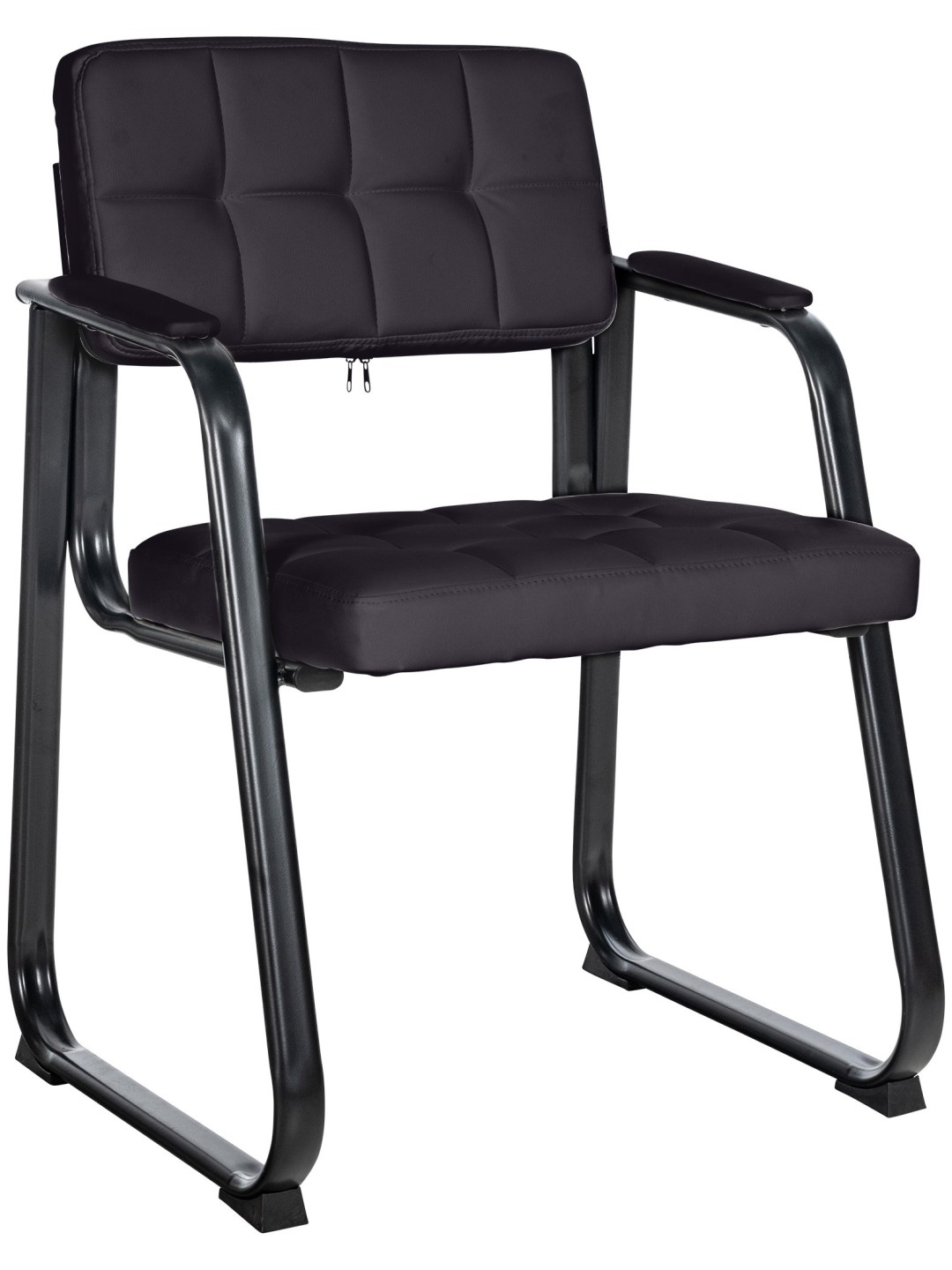 Kreslo pre návštevníkov Canada B umelá koža, čierna