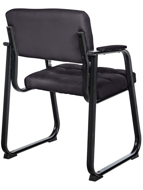 Kreslo pre návštevníkov Canada B umelá koža, čierna