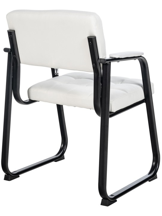 Kreslo pre návštevníkov Canada B umelá koža, biela
