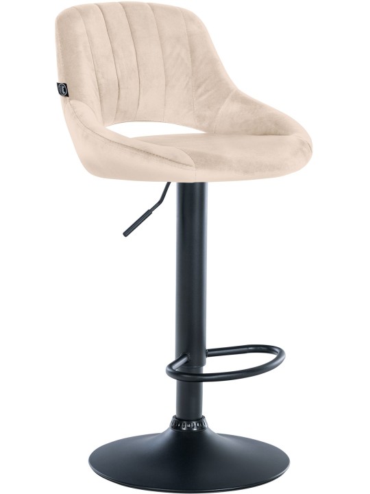 Barová stolička Milet velvet, krémová