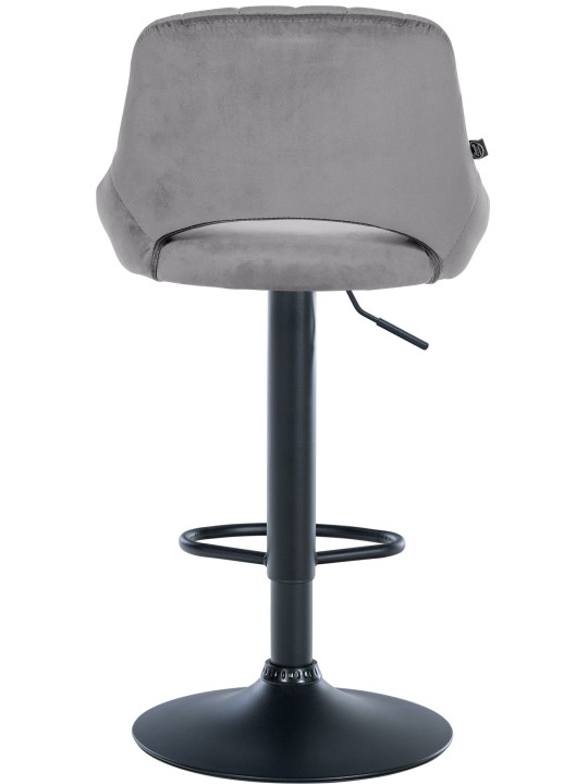 Barová stolička Milet velvet, tmavosivá