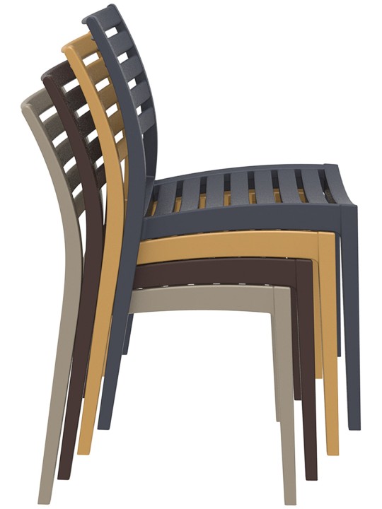 Stolička Ares, tmavosivá