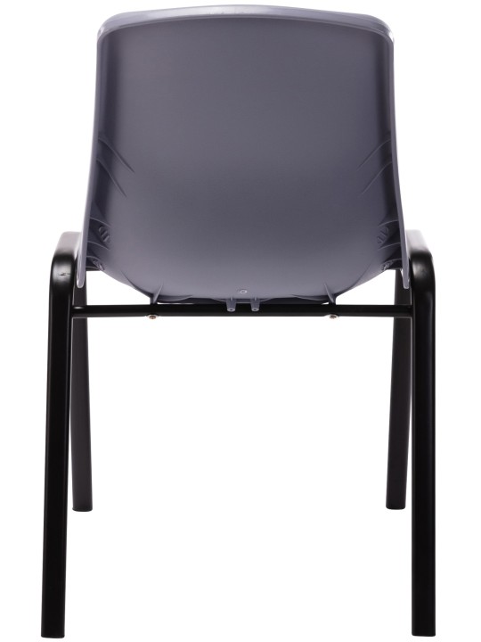 Stohovacia stolička Nowra plast, sivá