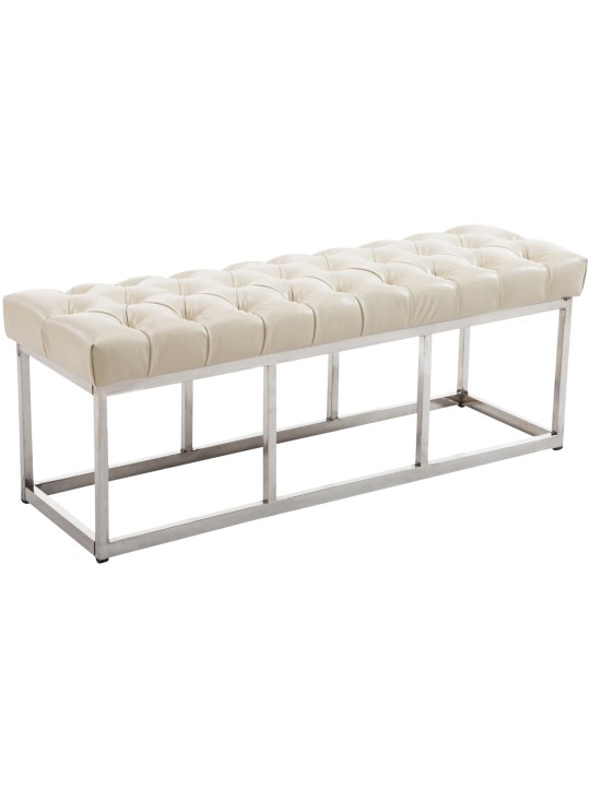 Lavička Amun umelá koža E120, krémová Lavička Amun umelá koža E120, krémová