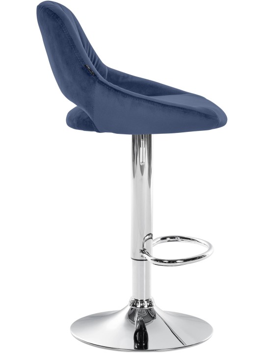 Sada 2 barových stoličiek Milet velvet C, modrá