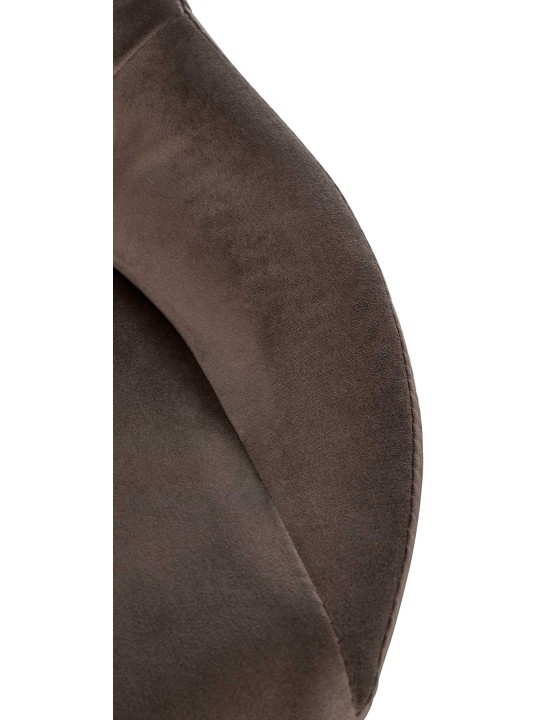 Sada 2 barových stoličiek Milet velvet C, hnedá