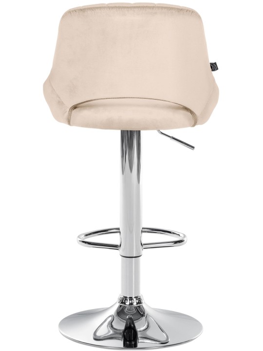 Sada 2 barových stoličiek Milet velvet C, krémová
