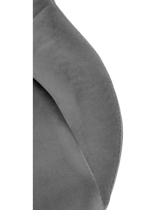 Sada 2 barových stoličiek Milet velvet C, tmavosivá