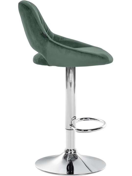 Sada 2 barových stoličiek Milet velvet C, zelená