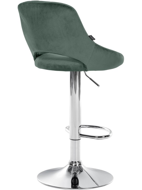 Sada 2 barových stoličiek Milet velvet C, zelená