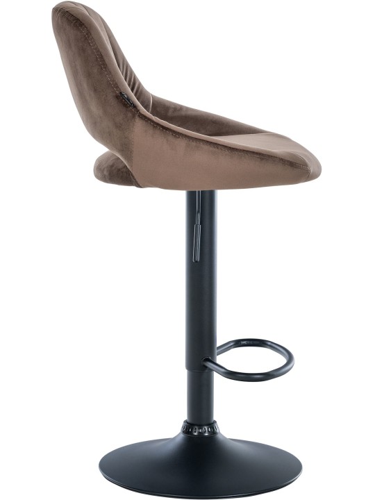 Sada 2 barových stoličiek Milet velvet B, hnedá