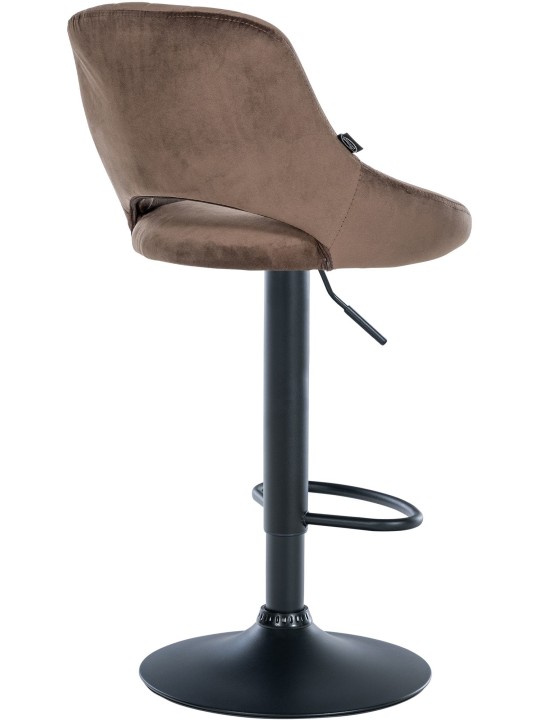 Sada 2 barových stoličiek Milet velvet B, hnedá