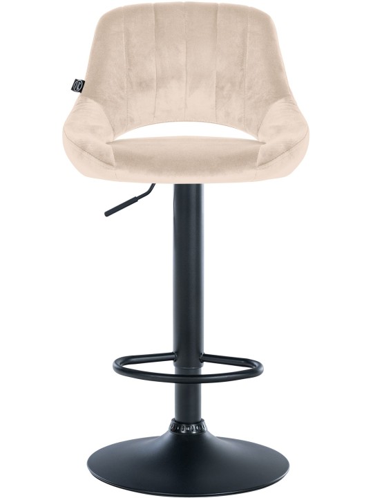 Sada 2 barových stoličiek Milet velvet B, krémová