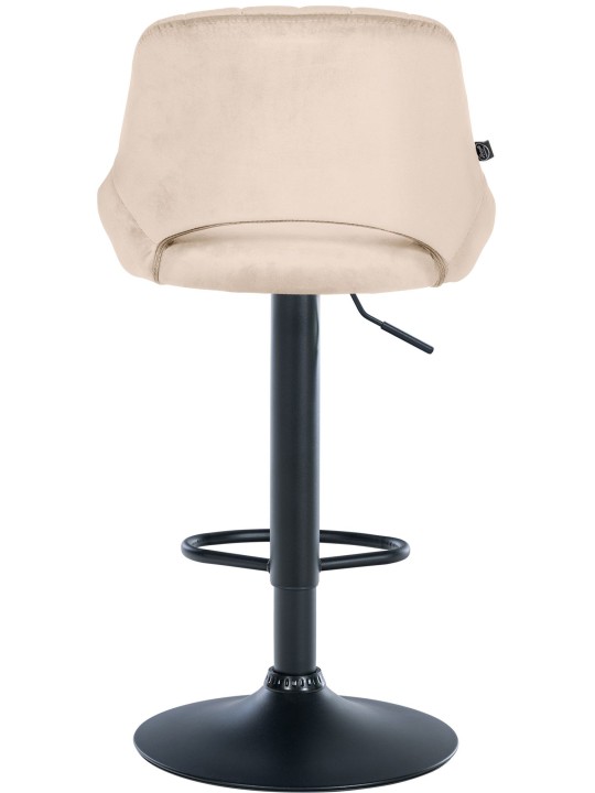 Sada 2 barových stoličiek Milet velvet B, krémová
