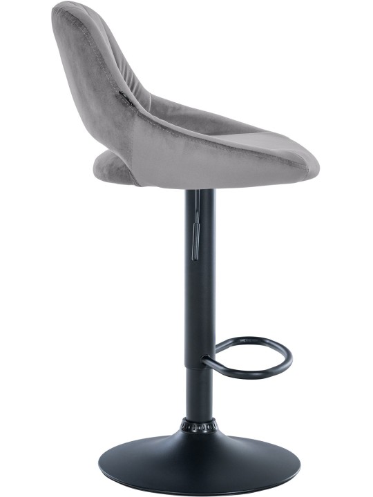 Sada 2 barových stoličiek Milet velvet B, tmavosivá