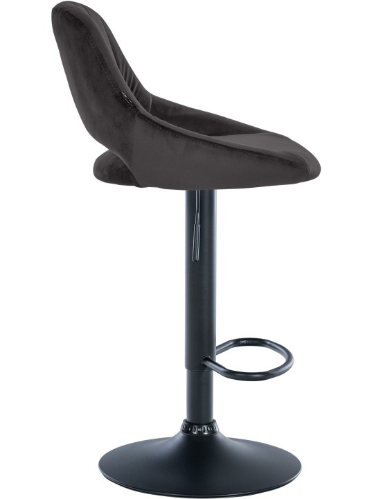 Sada 2 barových stoličiek Milet velvet B, čierna