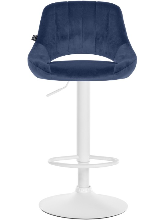 Sada 2 barových stoličiek Milet velvet W, modrá