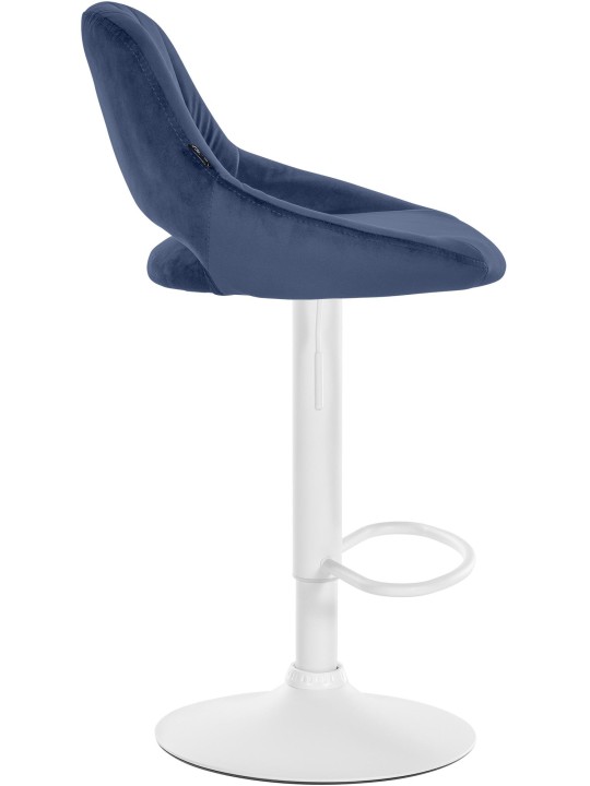 Sada 2 barových stoličiek Milet velvet W, modrá