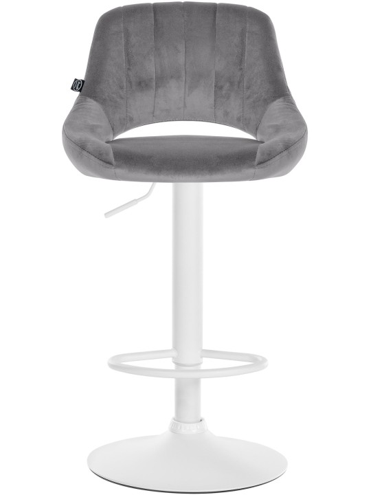 Sada 2 barových stoličiek Milet velvet W, tmavosivá