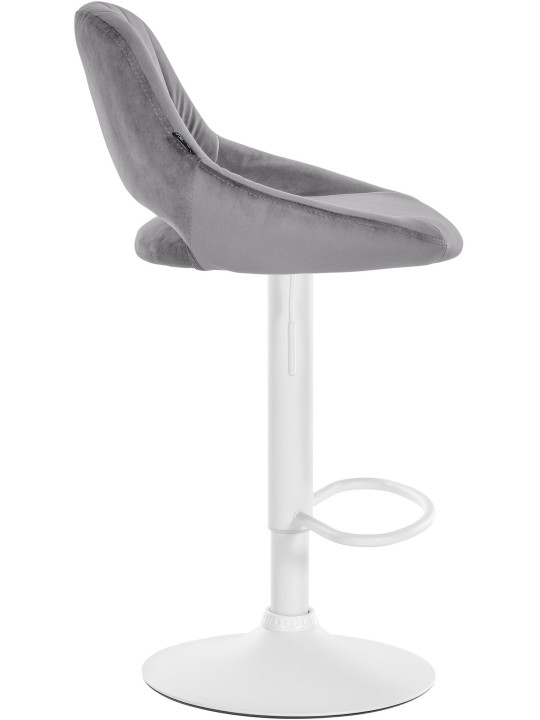 Sada 2 barových stoličiek Milet velvet W, tmavosivá