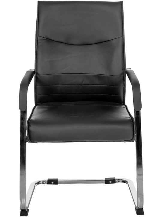 Sada 2 návštevníckych stoličiek Hobart, čierna