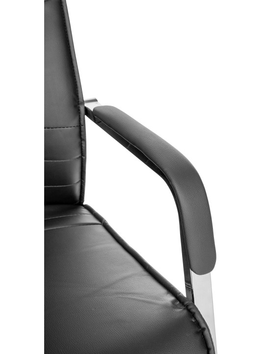 Sada 2 návštevníckych stoličiek Hobart, čierna