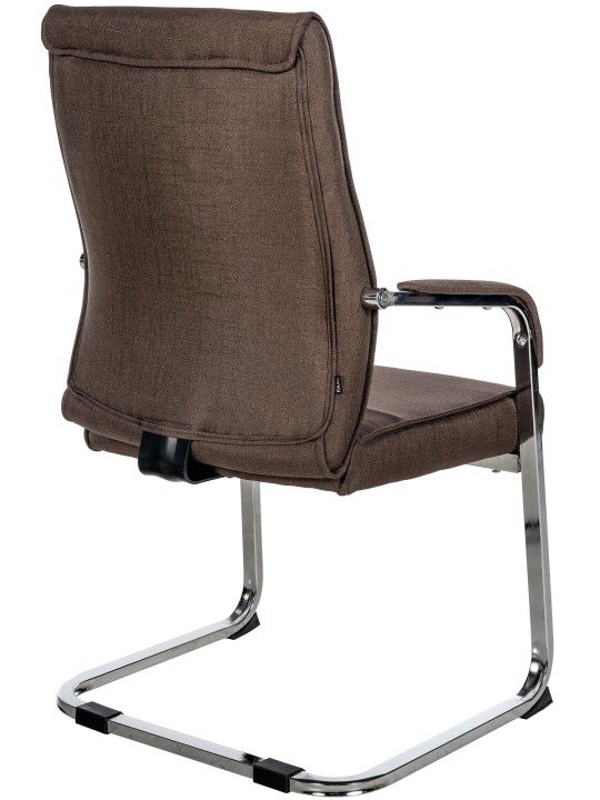 Sada 2 návštevníckych stoličiek látka Hobart, hnedá