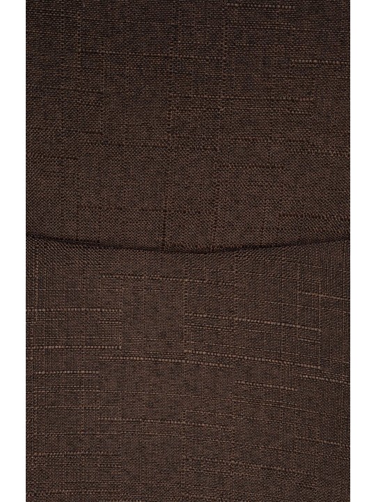 Sada 2 návštevníckych stoličiek látka Hobart, hnedá