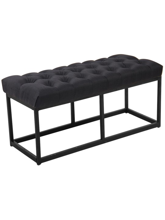 Lavička Amun látka 100 cm, čierna