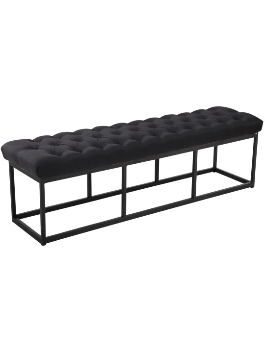 Lavička Amun látka 150 cm, čierna