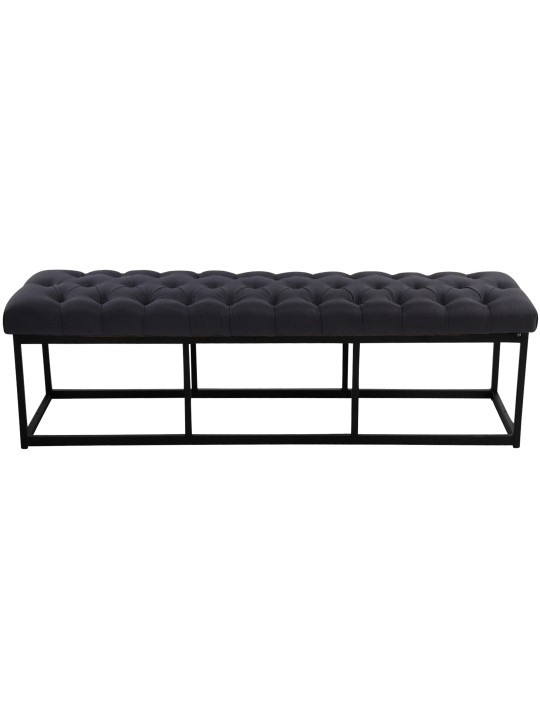 Lavička Amun látka 150 cm, čierna