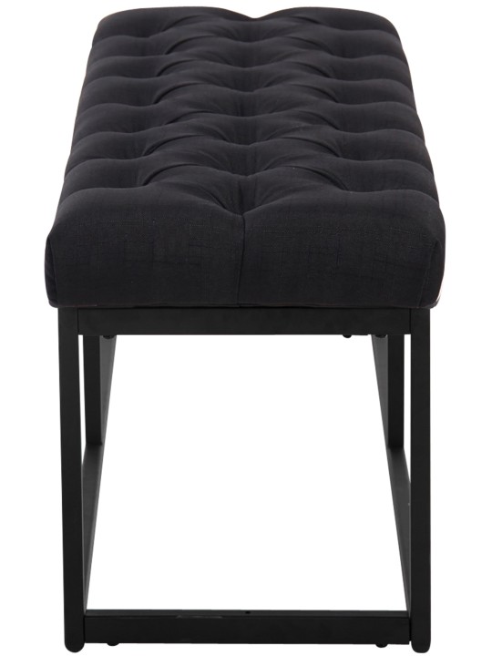 Lavička Amun látka 150 cm, čierna