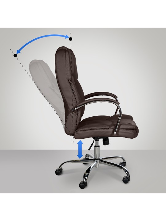 Kancelárske kreslo BIG Xanthos, hnedá