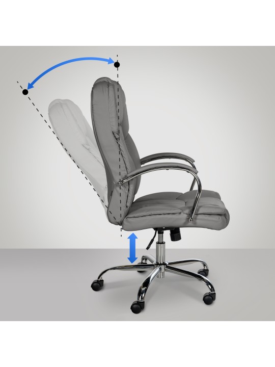 Kancelárske kreslo BIG Xanthos, sivá