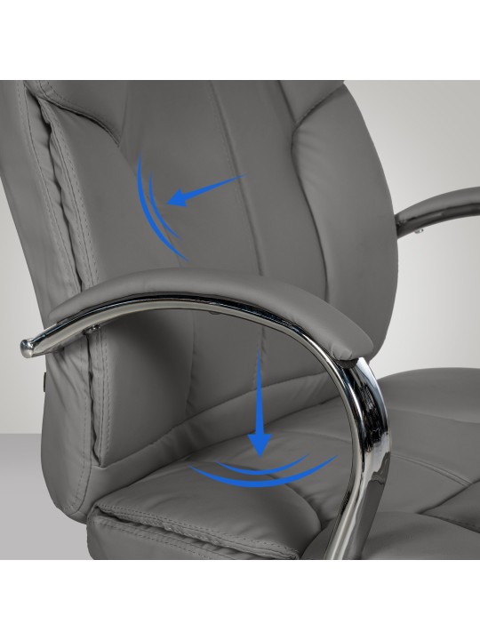 Kancelárske kreslo BIG Xanthos, sivá