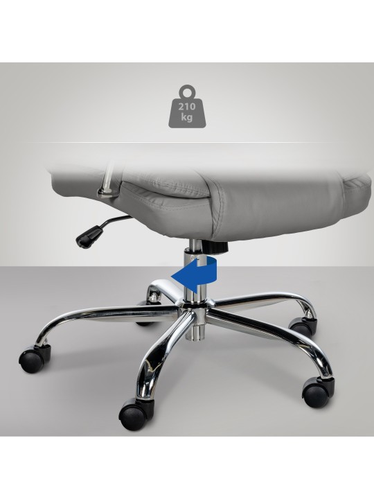 Kancelárske kreslo BIG Xanthos, sivá