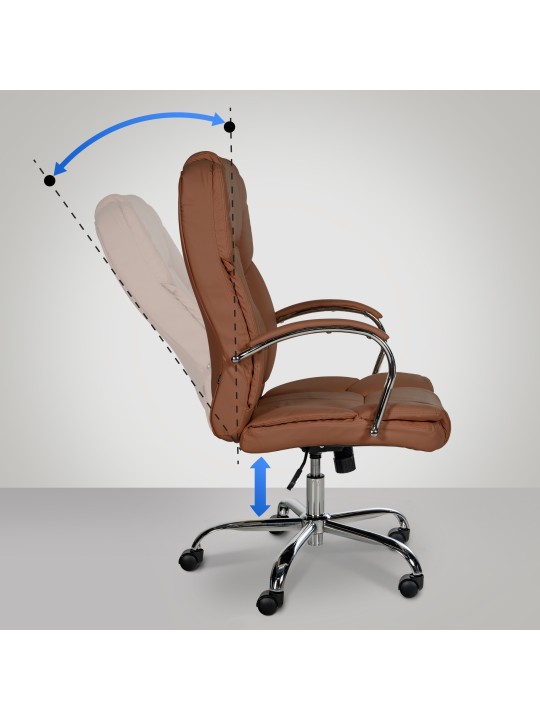 Kancelárske kreslo BIG Xanthos, svetlohnedá